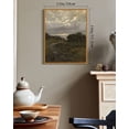 thumbnail image 4 of Drsoum Vintage Village Pathway Wall Art 11x14in Natural Framed Rustic Retro Countryside Landscape Prints Farmhouse Classic Decorations for Dining Room Home Office, 4 of 6