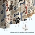 thumbnail image 6 of Paw Prints and Bones Shower Curtain 72"x72" ,Bathroom Decorative Shower Curtains Set with 12 Hooks,Modern Waterproof Washable Shower Curtain, 6 of 6