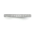 thumbnail image 4 of Solid 14k White Gold Diamond Wedding Band Ring Size 6.5 (.16 cttw.), 4 of 8