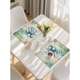 thumbnail image 5 of Octopus Coastal Placemats Set of 6, Vintage Nautical Ocean Starfish Compass Placemats for Dining Table, Place Mats for Kitchen Tabletop, Waterproof Wipeable Dining Table Mats Set, 5 of 9
