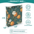 thumbnail image 3 of FORMRS 3 Ring Binder 1.5 inch with Pockets Set of 2 Clip Board 200 Sheets Capacity, Retro Floral Orange, 3 of 8