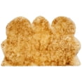 thumbnail image 5 of SAFAVIEH Sheep Skin Tiana Sheep Skin Area Rug, Champagne/Copper Brown, 3' x 5' Specialty, 5 of 5