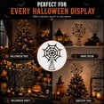 thumbnail image 5 of Halloween Spider Web Tree Topper Black Metal and PVC Hollow Web Decor with Stable Spring Base Festive Party Tree Home Display 11.8-Inch Black, 5 of 9