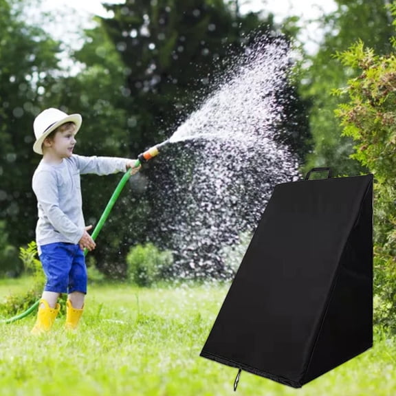 Garden Hose Cart Cover - Waterproof Heavy Duty 210D Water Reel Cart Cover for Outdoor Lawn Patio Accessories Smile Home