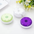 thumbnail image 4 of FRCOLOR headphone hub 2pcs Mobile Phone Data Cable Winder Plastic Box Winder Plastic Box Coiler Data Line Storage Reel Random Color Size Large,2.76"X2.76"X1.18", 4 of 5