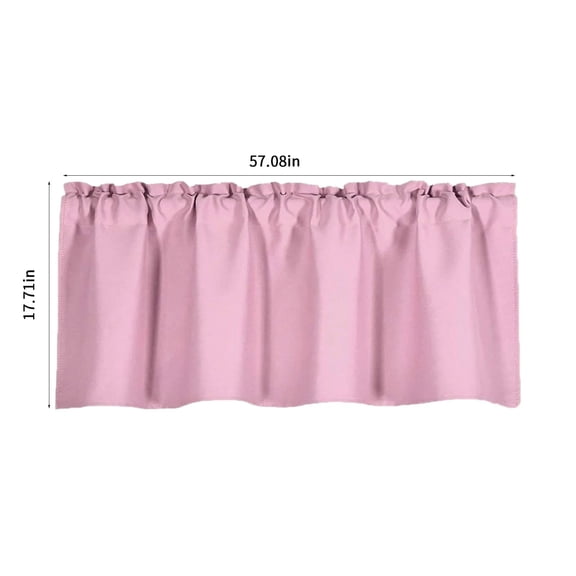 Blackout Valances for Small Windows Thermal Insulated Short Curtains Privacy Decorative Rod Pocket Shade for Kitchen/Living Room/Cafe/Bathroom/Laundry