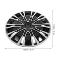 thumbnail image 2 of UNOMOR Automotive Hubcaps Wheel Silver Black Enhanced PP 1Pcs, 2 of 8