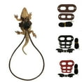 thumbnail image 1 of Neinkie Adjustable Reptile Lizard Leash,Turtle Lizard Pet Traction Belt Bearded Dragon Accessories Soft Small Pet Animal Rope Lizard Harness Wing Traction Rope Set, 1 of 9