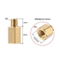 thumbnail image 3 of Uxcell Brass M3 8mm+3mm Male-Female Hex Standoff 100 Pack, 3 of 5