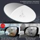 thumbnail image 4 of 2 X Car 360 Blind Spot Mirror Adjustable Rear Side Wide Angle Round Convex Mirror Small Round Side Blindspot Rearview Parking Mirror, 4 of 5