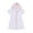 Z3 WH1, variant on Curuila Kids Girls Boys Bathrobe Plaid Prints Zip Up Hooded Long Sleeve V-Neck Beach Towel Robe With Pocket Pink Size 3-4 Years