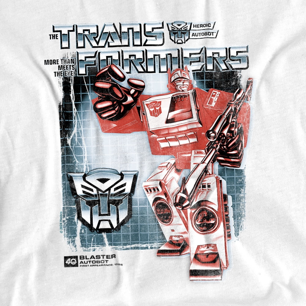 Transformers 40Th Anniversary T-Shirt Blaster Box Unisex Graphic Tee for Men & Women