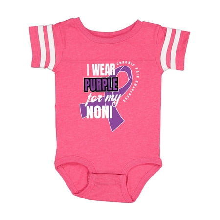 

Inktastic Chronic Pain I Wear Purple For My Noni Gift Baby Boy or Baby Girl Bodysuit