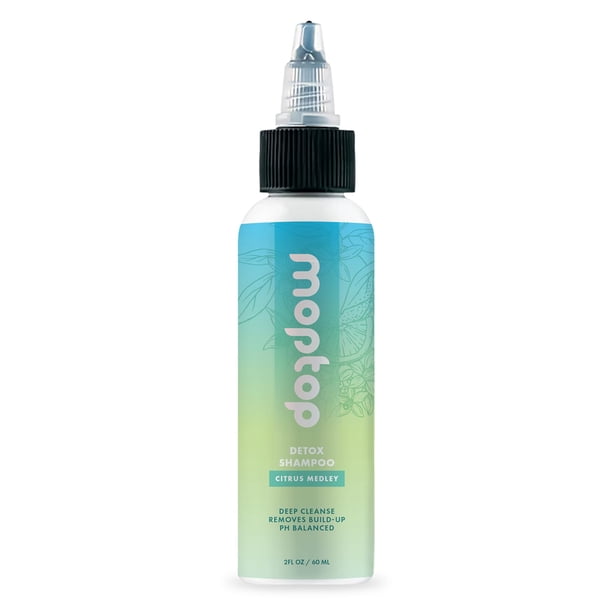 MopTop Detox Champú Limpiador de Cabello Todo Tipo de Cabello Champú Clarificante Limpiador para Aceite Suciedad y Agua Dura Elimina la Acumulación Citrus Medley 2oz