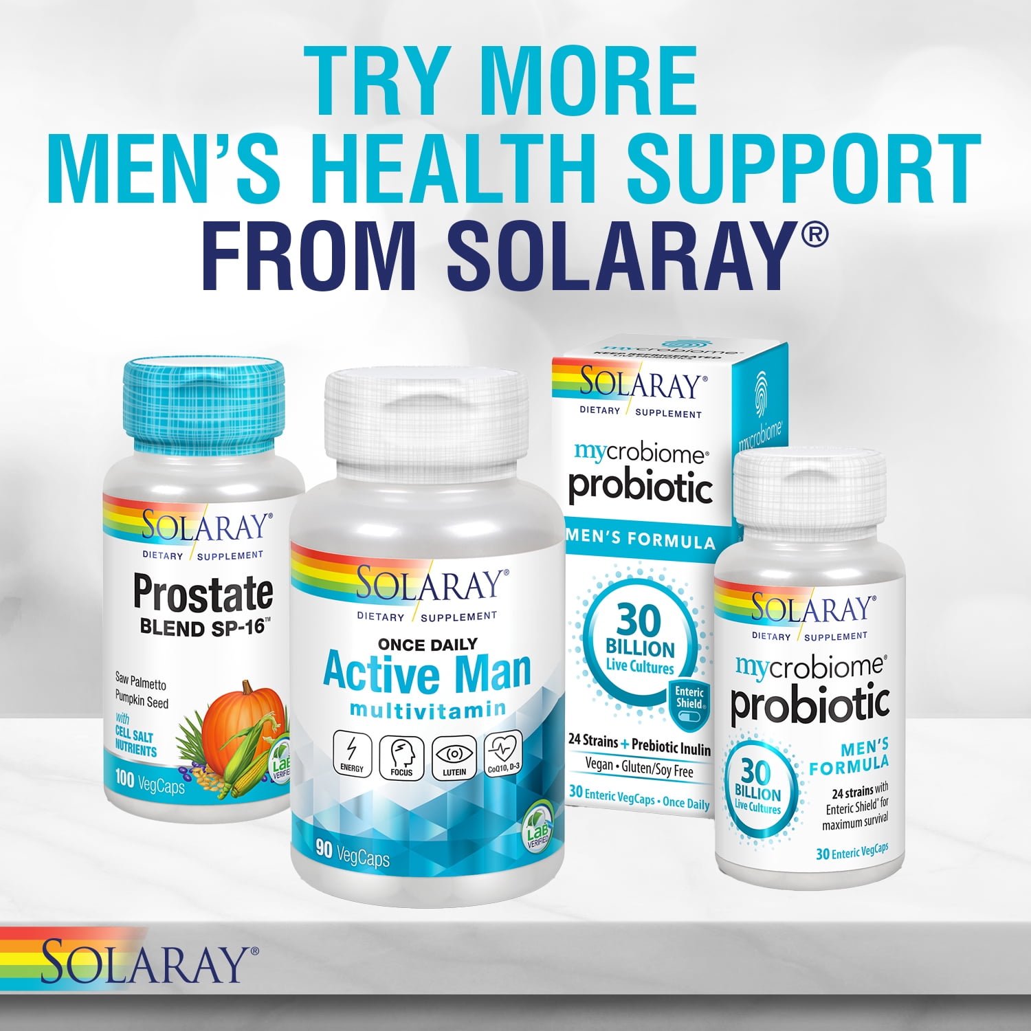 Solaray Pygeum and Saw Palmetto Berry Extracts | Mens Health & Prostate Function Support | Zinc, B-6, Pumpkin Seed & Amino Acids | 120 VegCaps