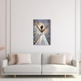 thumbnail image 3 of ZHONGYUTONG African American Canvas Wall Art Dancing Black Woman with Butterfly Painting Prints Abstract Artwork for Girls Bedroom Framed (28.00" x 42.00"), 3 of 6
