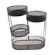 thumbnail image 3 of Cesta de frutas de metal Rack de almacenamiento de vegetales Saver de ahorro de hierro Partido de hierro Fruit de frutas de múltiples niveles Servicio negro, 3 of 8