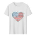 thumbnail image 4 of HOMADLES Independence Day Shirts for Men Flag Graphic Crewneck Muscle Soft Stretch Short Sleeve White XL, 4 of 5
