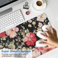 thumbnail image 4 of Long Mouse Pads for Desk,Pioneer Flower Floral Print Pattern Desk Mats on Top Of Desks, Desk Mouse Pad Extra Large with 3mm Non-Slip Base and Stitched Edge for Gaming,Office,Work,Home 31.5"x11.8", 4 of 6