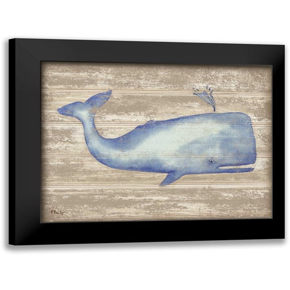 Brent, Paul 14x12 Black Modern Framed Museum Art Print Titled - Providence Whale