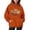 Orange, variant on Gyujnb Halloween , Women Halloween Sweatshirt Pumpkin Print Long Sleeve Casual Pocket Pullover Hoodie, Halloween Party Favors