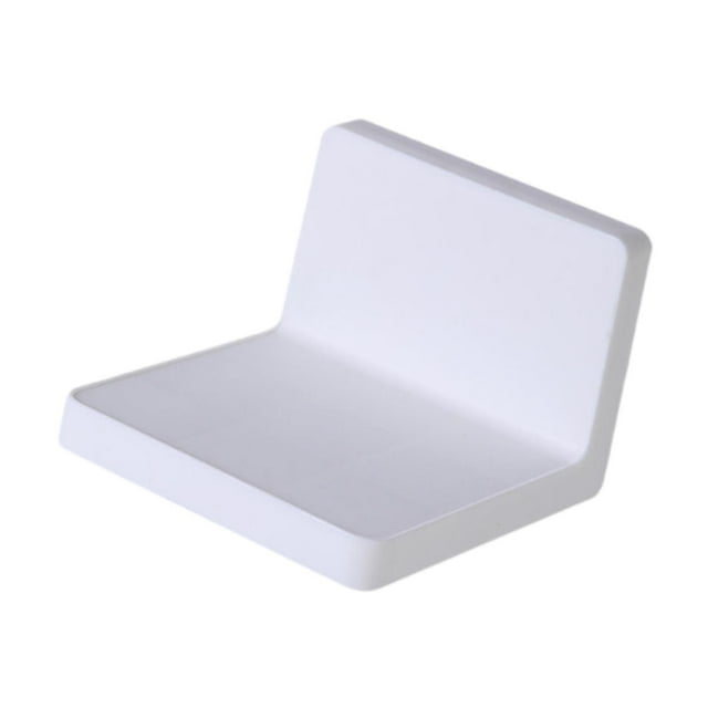 Caja de almacenamiento, estante de noche, sin perforaciones, para colgar en la pared, organizador de baño y cocina blanco
