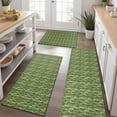 thumbnail image 2 of Green Bigfoot and Tree Pattern Kitchen Rugs Sets Of 3,Kitchen Runner Rugs Non Skid Washable,Decorative Kitchen Floor Mats for Kitchen,Sink,Laundry,17"x30"+ 17"x47" + 17"x59", 2 of 6