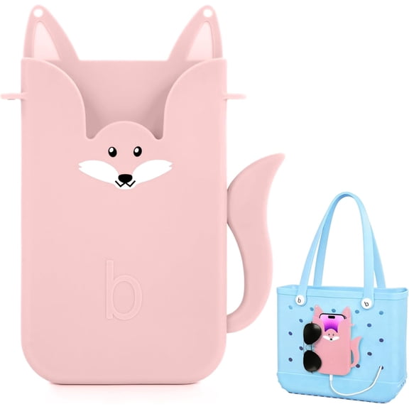 Oudizz Beach Bag Phone Holder Teal, Pink