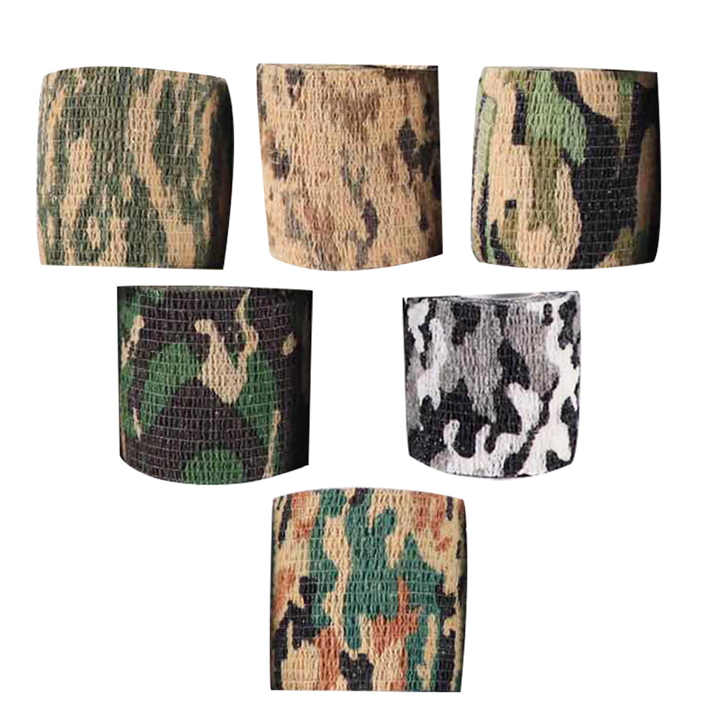Details about   1X 6 Roll Camouflage Tape Cling Scope Wrap Camo Stretch Bandage Self-Adhesiv M3 