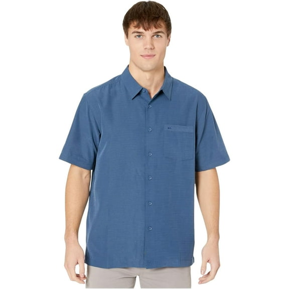 Quiksilver Men's Centinela 4 Button-Up Comfort Fit Pocket Shirt - Small, Basil