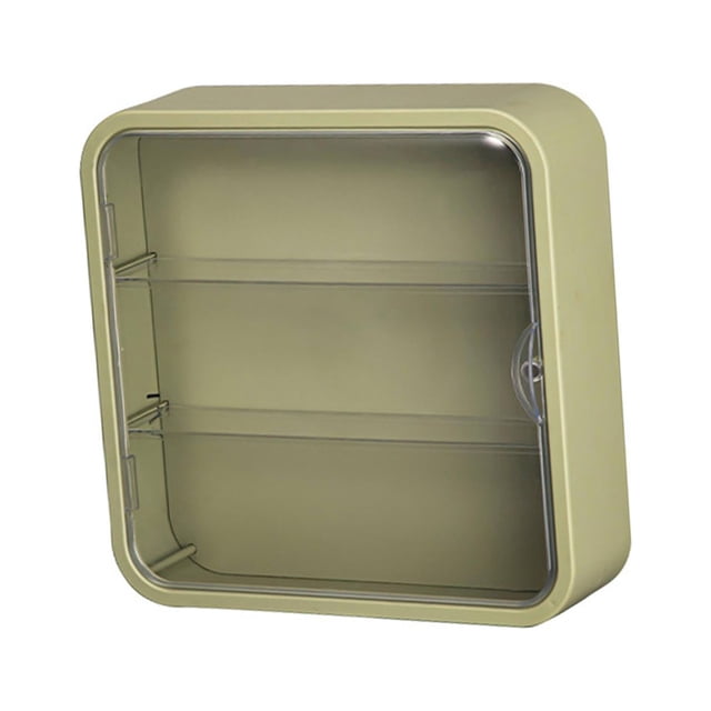Caja de exhibición de estatuilla de acrílico transparente Hugo Piedras Figuras de acción Verde Vitrina de montaje en pared
