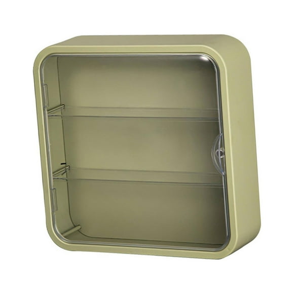 Caja de exhibición de estatuilla de acrílico transparente Hugo Piedras Figuras de acción Verde Vitrina de montaje en pared