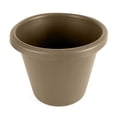 thumbnail image 2 of The HC Companies 16" Plastic Classic Flower Pot Planter, Beige (6 Pack), 2 of 3