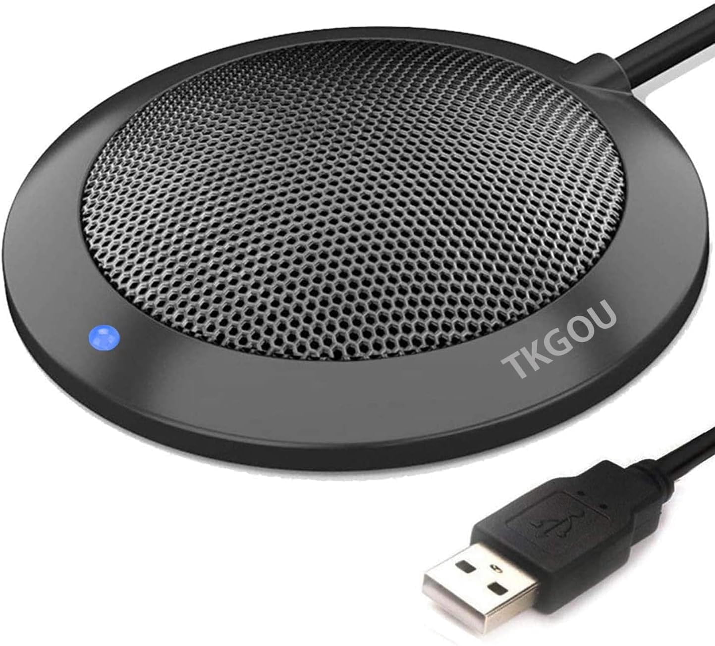 Computer Mics Plug In TKGOU Conference USB Microphone, Computer Desktop Mic with LED ...