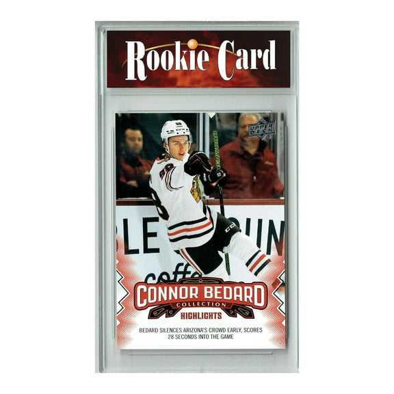 Certified Mint 2023 Upper Deck Connor Bedard Collection #22 Makes NHL Debut Rookie Card