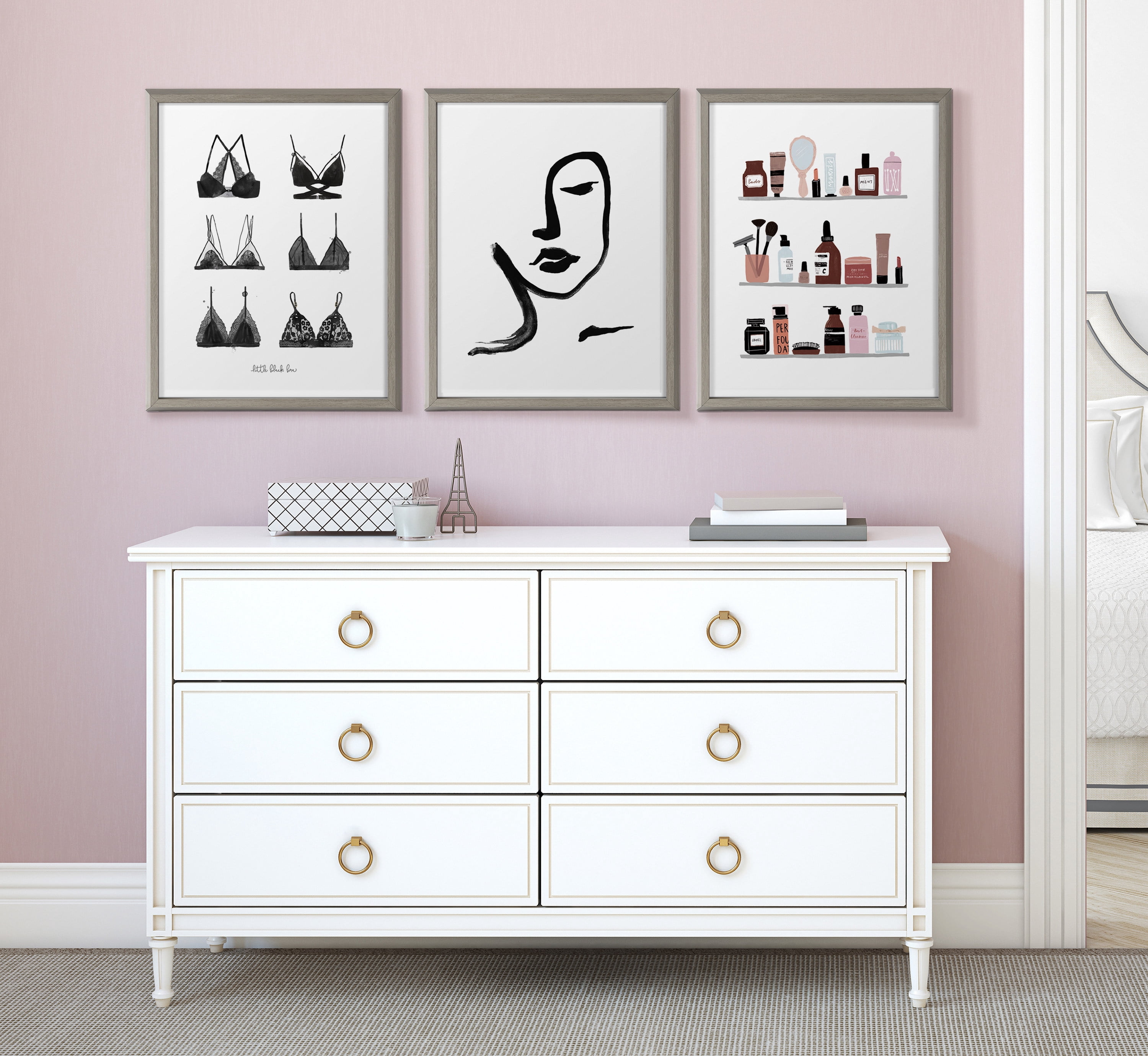Kate and Laurel People Framed Canvas Art Print, 16" x 20", by Viola Kreczmer