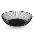 thumbnail image 1 of Wrought Iron Fruit Basket Metal Wire Round Openwork Drain Bowl Snacks Storage, 1 of 5