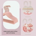 thumbnail image 3 of SONGMICS Perchas Infantiles, Juego de 50, Perchas de Terciopelo con Ganchos, Perchas Antideslizantes para Ropa, Rosado Claro, 3 of 6