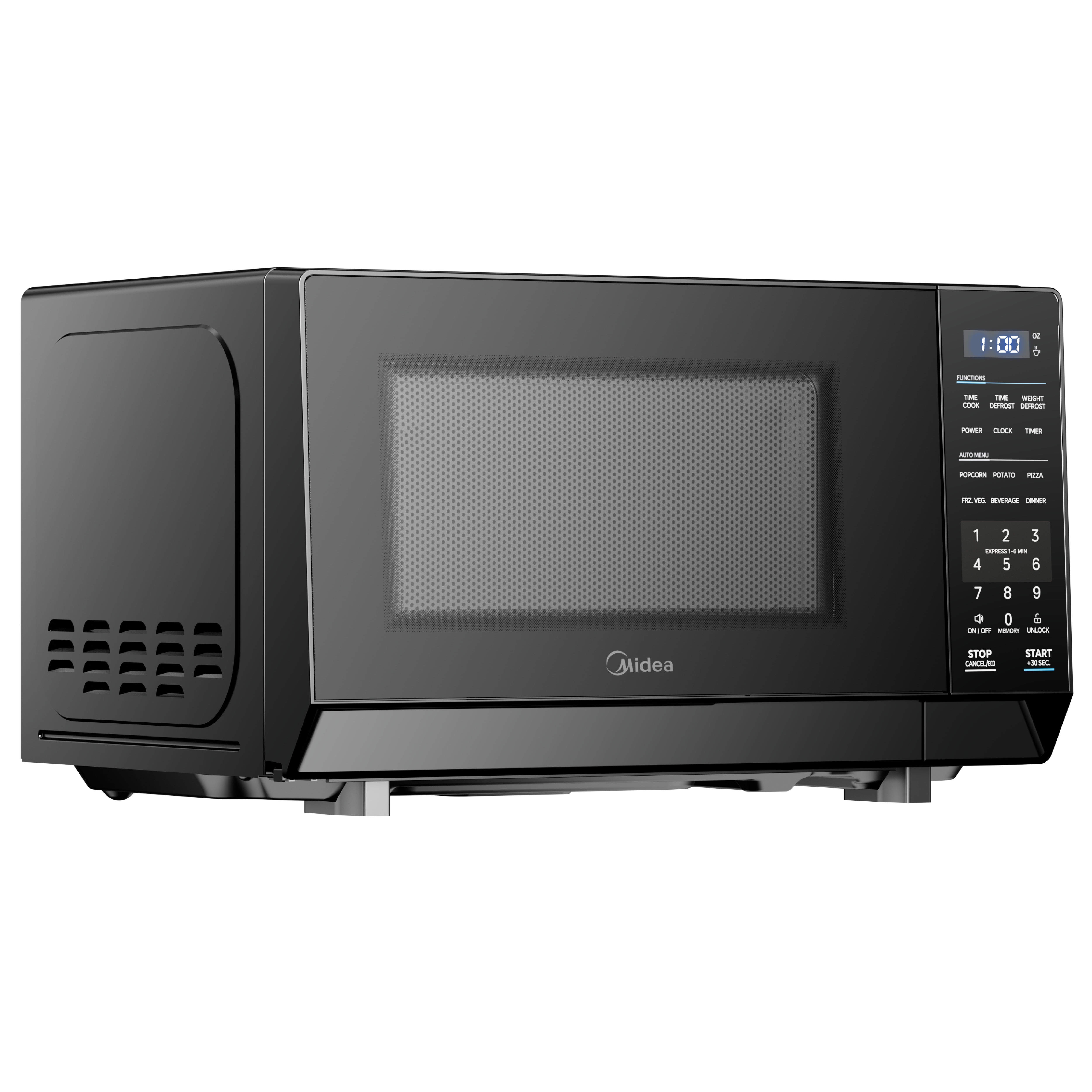 Midea Countertop Microwave Oven, 0.7 Cu Ft, 700 Watts, 11 Power Levels, Compact, Black