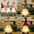 thumbnail image 6 of Brand Clearance! Christmas Light up Gnomes Handmade Plush Tomte Swedish Xmas Elf Hanging Ornaments Holiday Figurine Yule Santa Scandinavian Gnome Decoration, 6 of 6