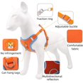 thumbnail image 4 of GFDYREE No Pull Dog Harness Small, Adjustable Pet Harness for Easy Walking, Reflective Front Body Harness,Breathable Soft Pet Vest for Small Medium Breed,Brown Middle, 4 of 6