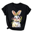 thumbnail image 4 of PVCS Womens Tops Easter Women's Printed Short Sleeved Round Neck Shirt, 4 of 4