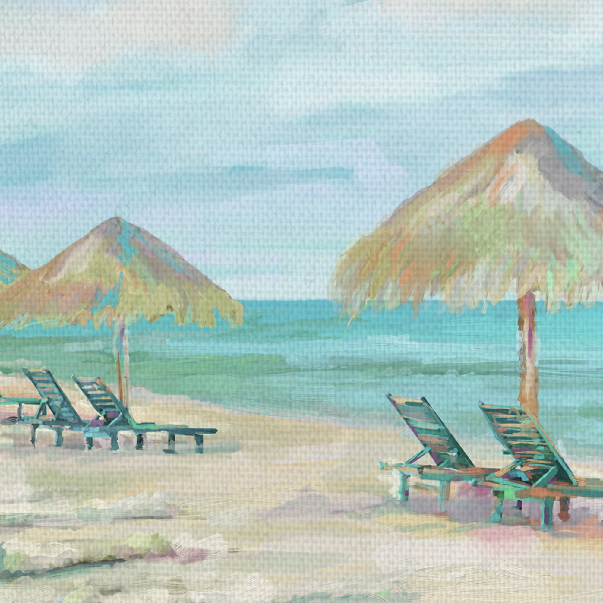 Masterpiece Art Gallery Beach Happy Light by Studio Arts Canvas Art Print