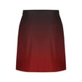 thumbnail image 4 of hotojiny Women's Satin Silky Mini Skirt Elastic High Waist Side Zipper Mini Short A-Line Skirt Fashion Gradation Party Flowy Skirts, 4 of 5