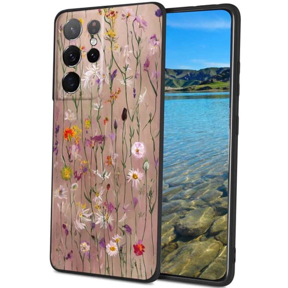 Flowers-110 Phone Case, Degined for Samsung Galaxy S21 Ultra Case Men Women, Flexible Silicone Shockproof Case for Samsung Galaxy S21 Ultra