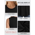thumbnail image 4 of MOYIKO Tank Tops for Women Crew Neck Loose Fit Sleeveless Top Summer Clothes Womens Tunic Tops, 4 of 7