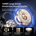 thumbnail image 4 of Wireless Earbuds with Touch Screen Charging Case, Open Ear Headphones,Sport Earbuds Bluetooth 5.4, 16mm Diaphragm Hi-Fi Stereo Sound,IPX6 Waterproof Over Ear Ear Buds with EQ/Remote Photo,Off White, 4 of 8