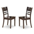 thumbnail image 2 of East West Furniture Antique 3-piece Traditional Wood Dining Set in Cappuccino, 2 of 4