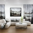 thumbnail image 3 of Design Art La Ligne D'Horizon Du Ponts De Brooklyn  Sur Toile Encadrée, 3 of 3