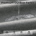 thumbnail image 6 of ODELIO 7-Piece All-Weather Willow Outdoor Conversation Set, 55000 BTU Fire Pit Table, Multifunctional Patio Set for Porch, Terrace & Backyard, 6 of 9